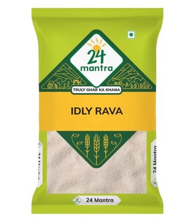 24 Mantra Organic Idly Rava - 500gms | Pack of 1 | Chemical Free & Pesticides Free | Naturally Gluten-free | Easier to make Idlis | Uniform texture