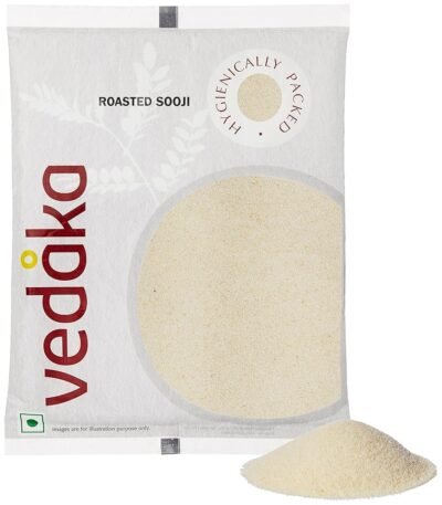 Amazon Brand - VEDAKA Roasted Semolina (Suji), 500 g