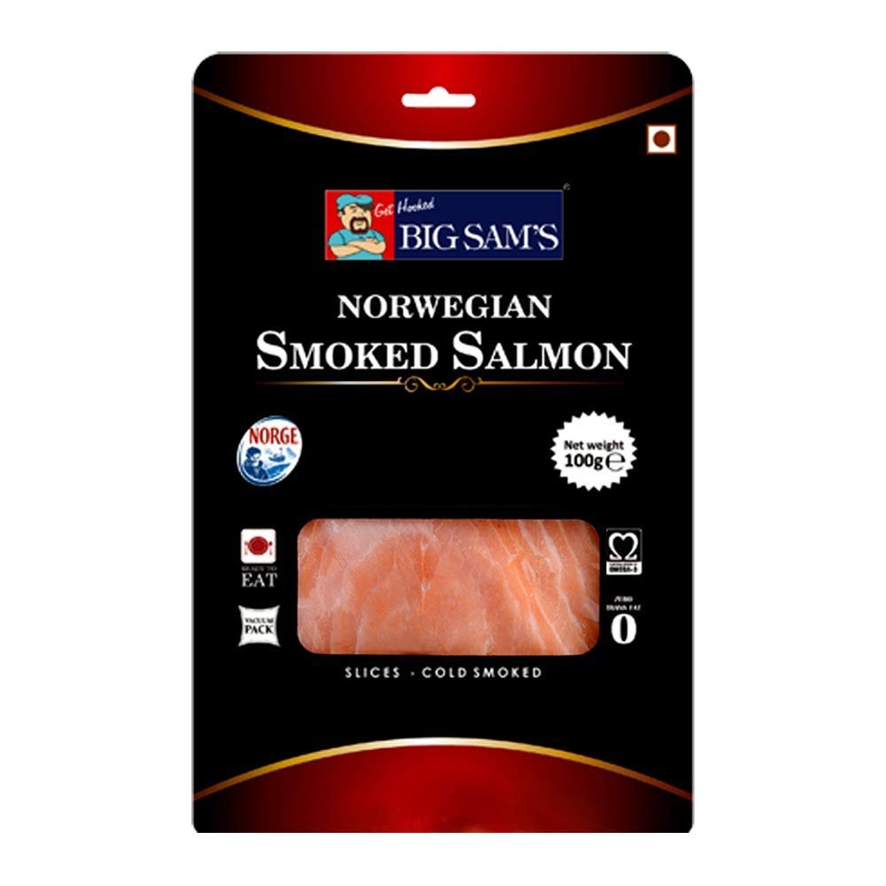 Big Sam's Norwegian Smoked Salmon, 100 g