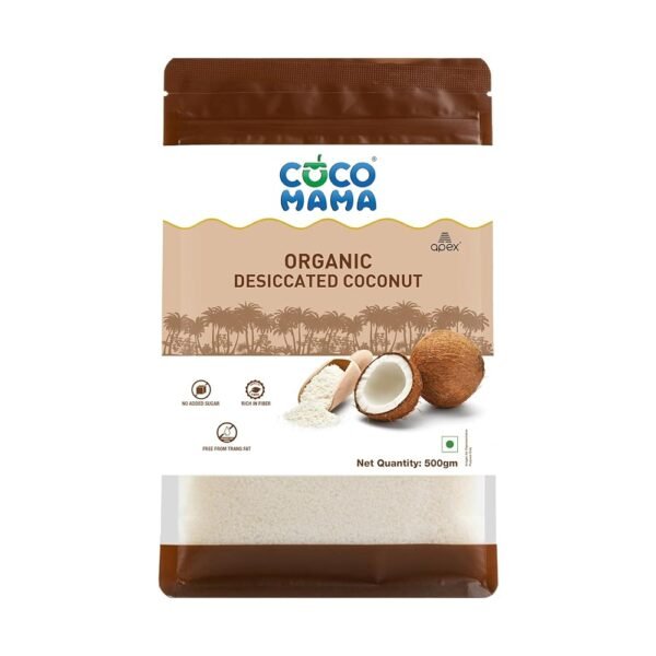 Coco Mama Desiccated Fresh Coconut Powder 500 Gm-Pouch
