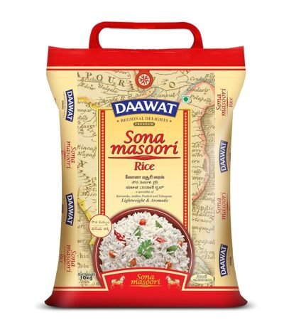 Daawat Premium Sona Masuri Rice, 10 kg
