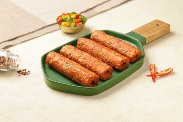 Delhi 6 Mutton Seekh Kebab (200g Pack, 4 Pieces)