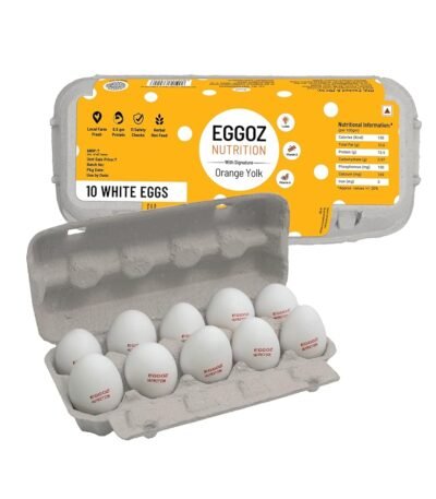 Eggoz Farm Fresh High Protein White Eggs, 10 Pieces