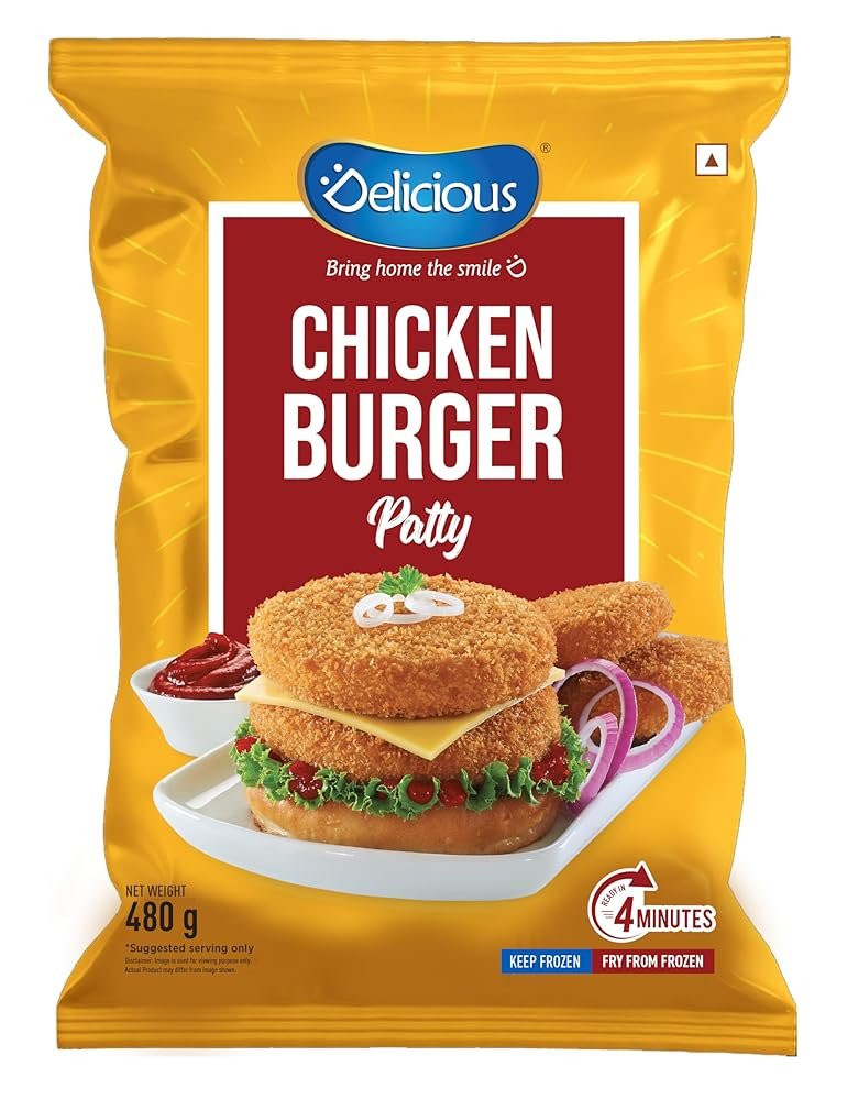 Elicious Chicken Burger, 480g
