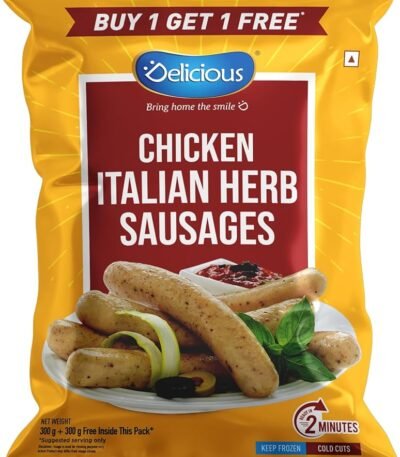 Elicious Chicken Italian Herb Sausages, 300g + 300g
