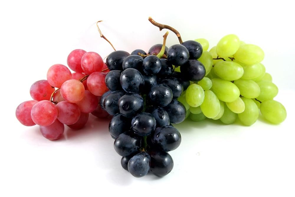 Fresh Grapes Tri Color Combo (Green, Red & Black) 500 gm