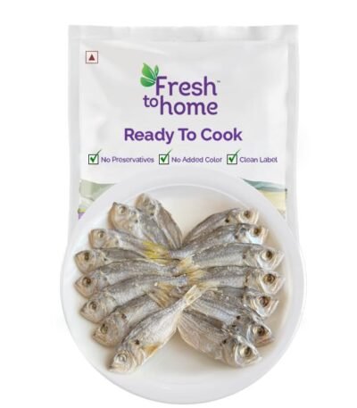 FreshToHome Dry White Fish/False Trevally/Parava (Salted) | 100g Pack | Ready-To-Cook | No Added Preservatives