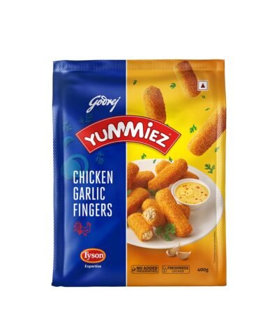 Godrej Yummiez Chicken Garlic Fingers Pouch, 400 g