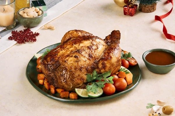 Honey Glazed Roasted Stuffed Chicken (Pre-roasted, 1.1Kg Pack)