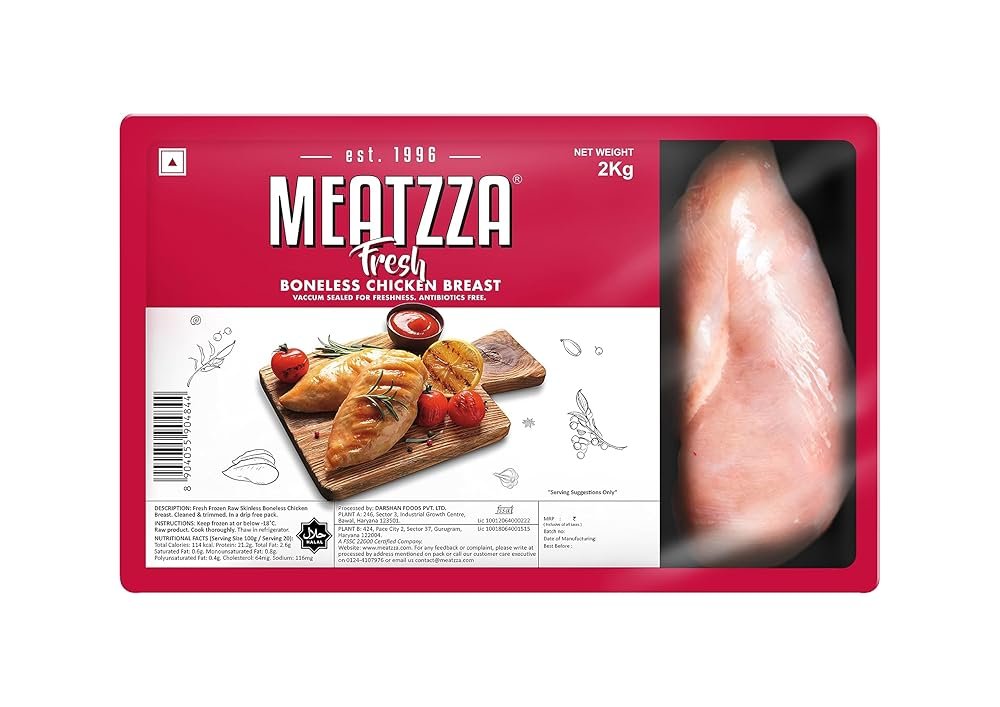 Meatzza Boneless Chicken Breast, 2kg