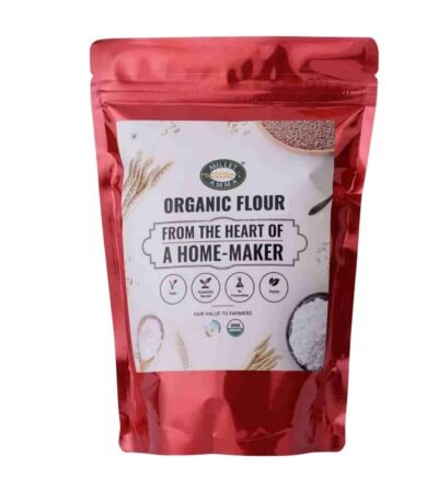 Millet Amma CERTIFIED ORGANIC Proso Flour - 1 kg (500g x 2 Packs) | 100% Vegan , Gluten Free , Preservatives Free & Non GMO | Suitable for Multiple Recipes | Contains High...