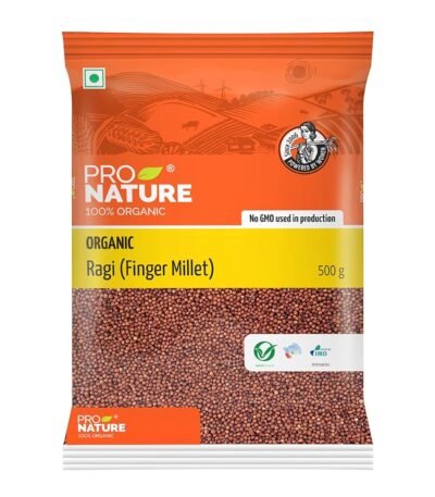 Pro Nature 100% Organic Ragi Millet - 500 Gm