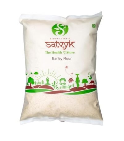 S Siddhagiri's SATVYK THE HEALTH re STORE Barley Flour (1kg) - 100% Whole Barley Atta | Stone Grounded | Rich In Fibre & Protein | Soft Fluffy Rotis | Jau Atta | Barley Flour |...