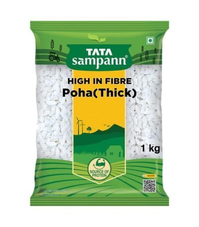Tata Sampann, High in Fibre Poha(Thick), 1kg