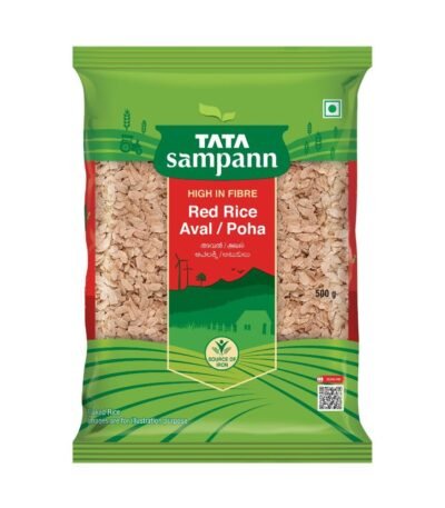 Tata Sampann Red Rice Poha Aval with High Dietary Fibre, 500 g