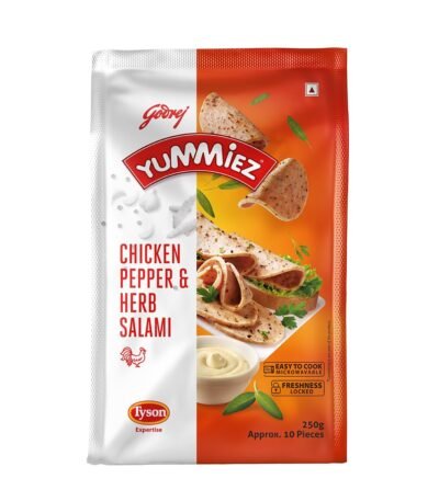 Yummiez Salami Chicken - Pepper and Herb, 250g Pouch