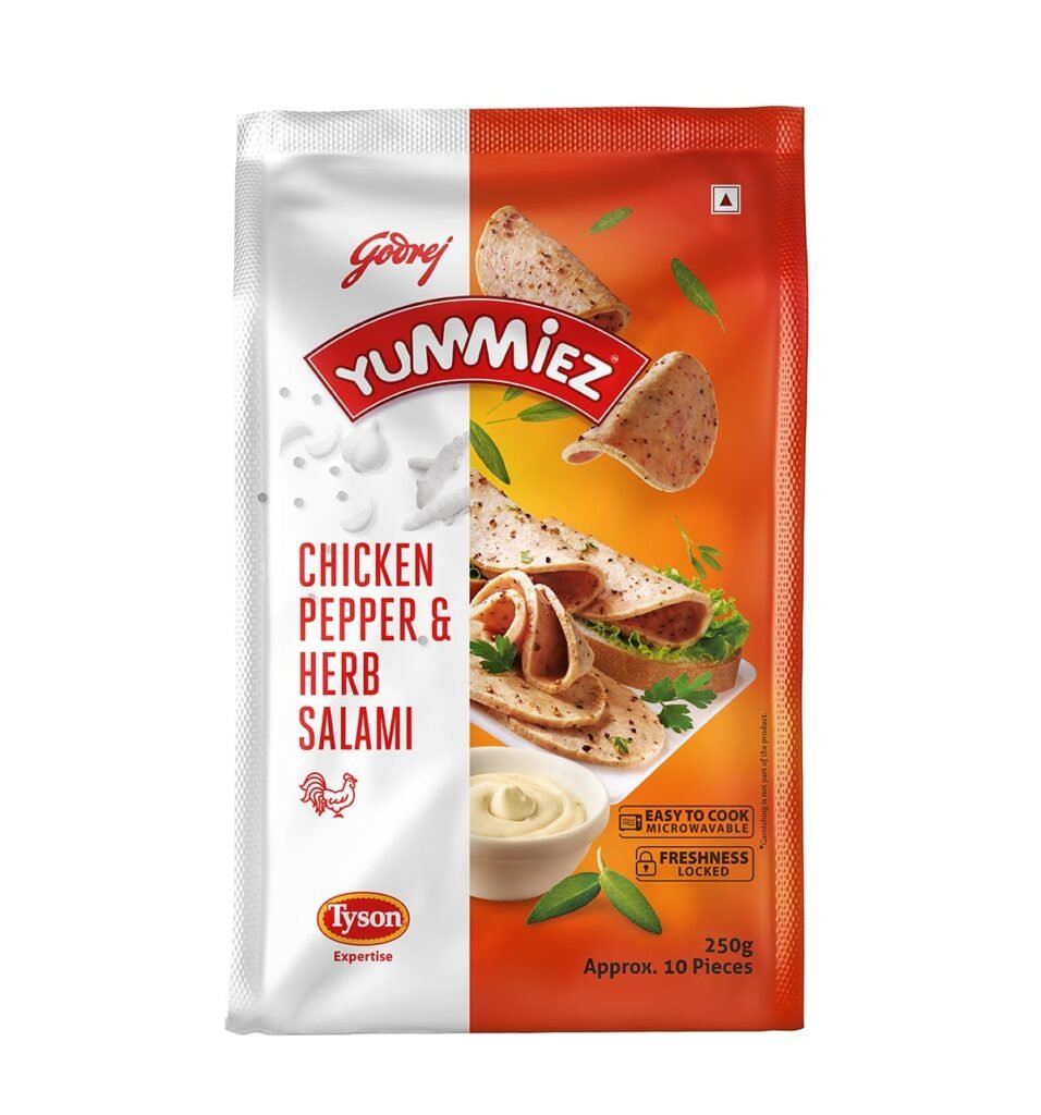 Yummiez Salami Chicken - Pepper and Herb, 250g Pouch
