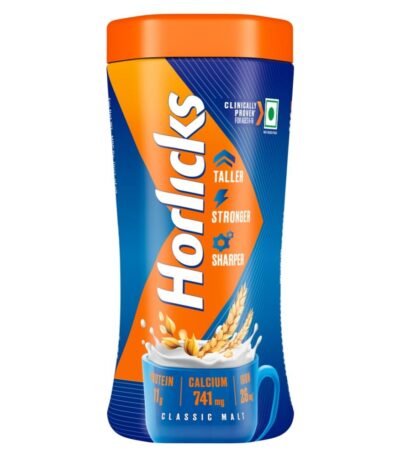 Horlicks Nutrition Drink Jar - 500 g - Classic Malt - Clinically Proven to make kids Taller, Stronger, Sharper